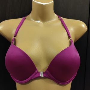 Victoria Secret purple pink strappy push up bra 34B